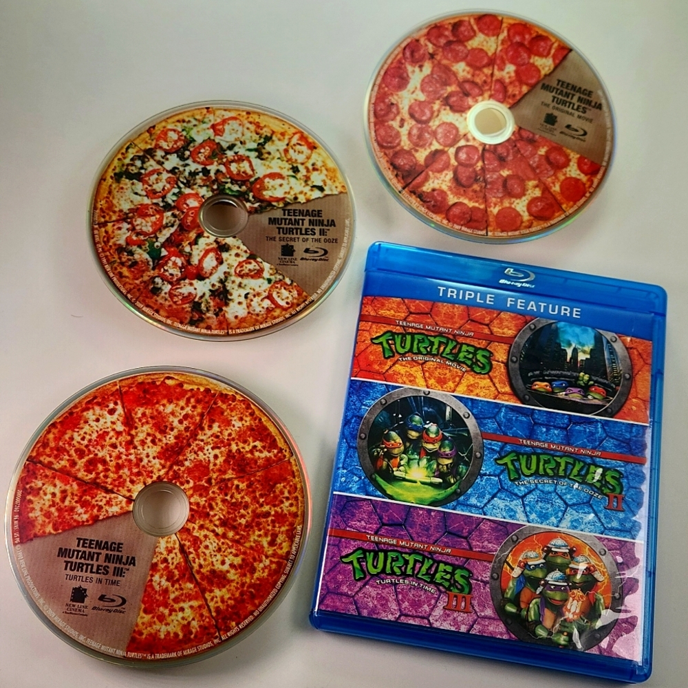 TMNT Blu Ray TRIPLE FEATURE, Mint Condition, 3 MOVIE SET